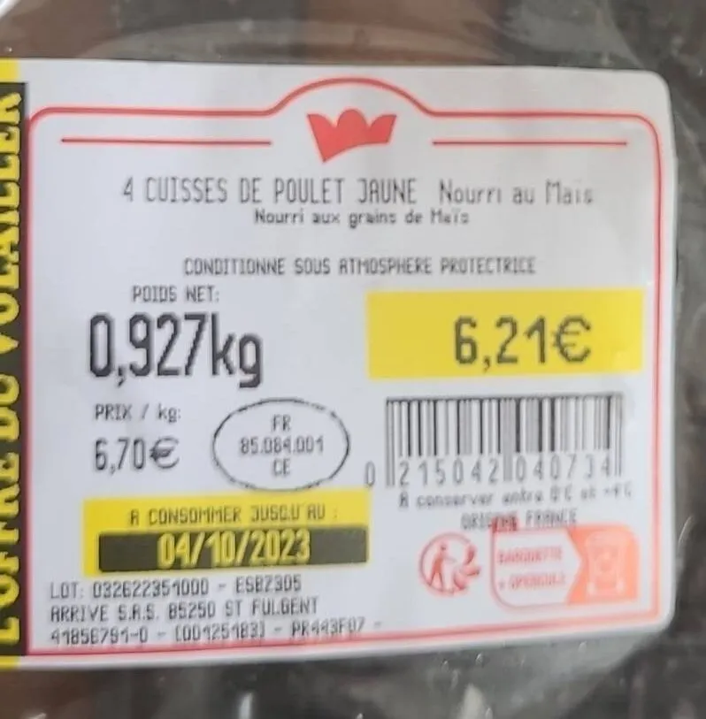 Cuisses de poulet