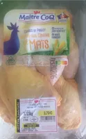 Cuisses de poulet nourri aux grains de mais