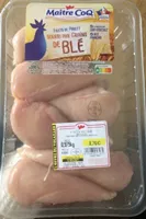 Filets de poulet nourris au grain de blé
