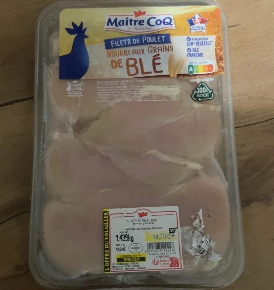 Filets de poulet
