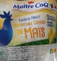 Filet de poulet nourri aux grains de maïs