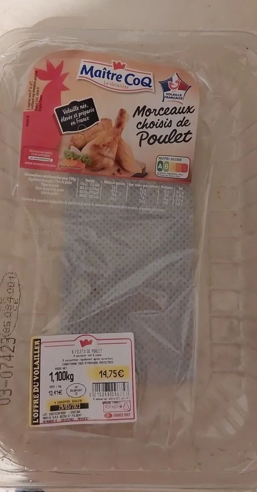 Filets de poulet