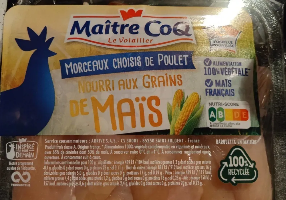 Aiguillettes de poulet jaune