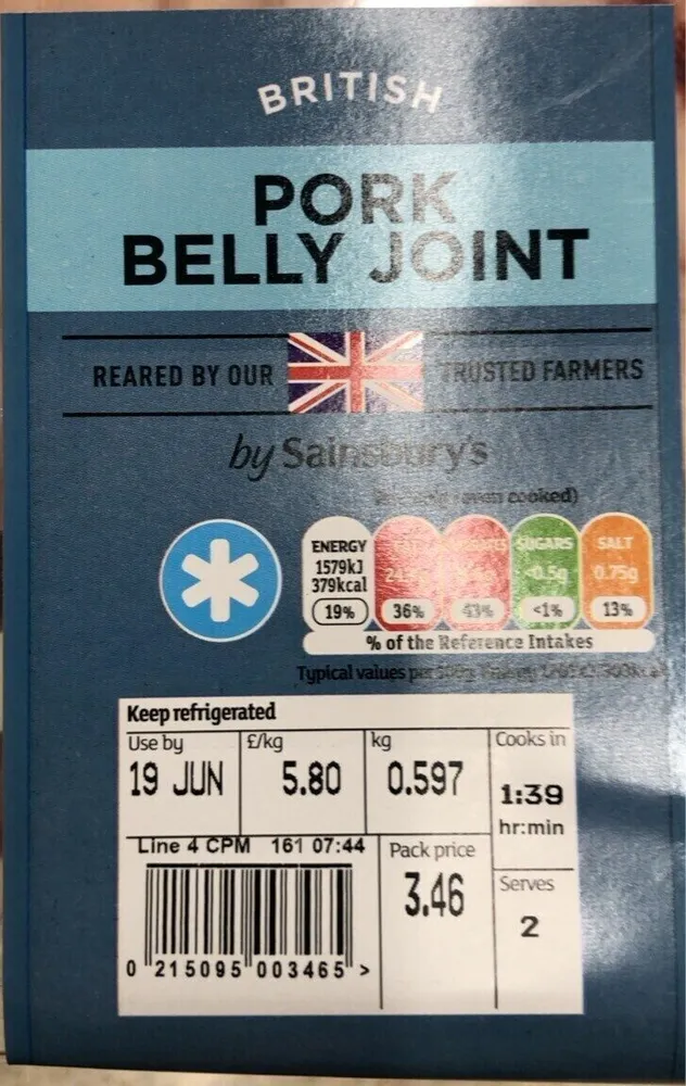 Pork belly joint