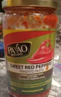 Sweet red pepper pimento paste