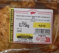 Poulet Indiana Curry