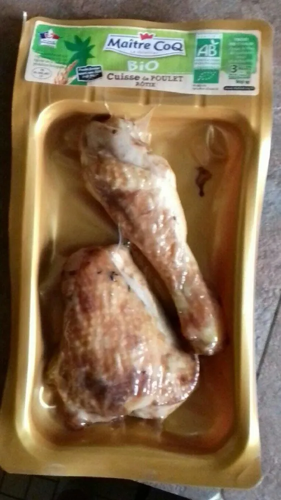 Cuisse de poulet rotie