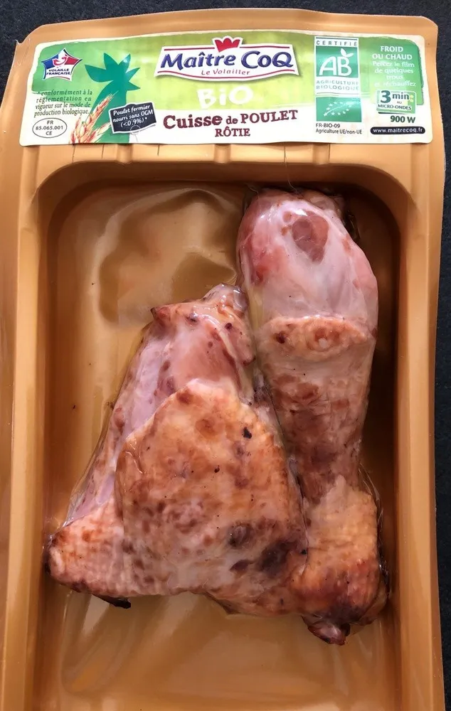Cuisse de poulet rotie
