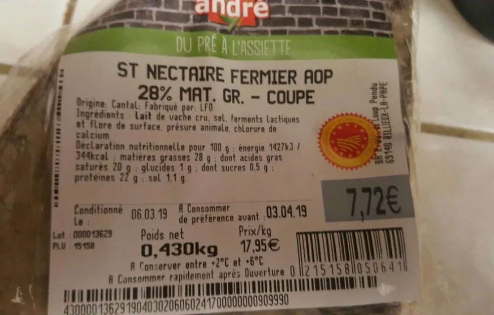 St Nectaire Fermier AOP