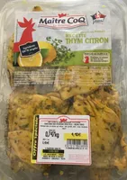 Hauts de cuisses de poulet assaisonnés thym/citron