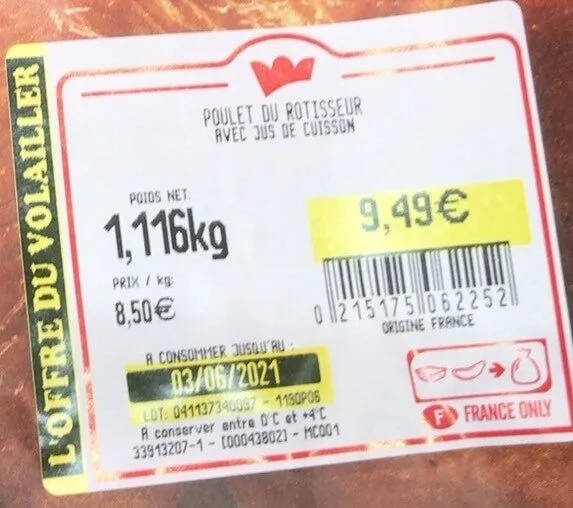 Le poulet du rotisseur
