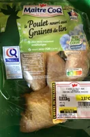 Poulet nourri aux graines de lins