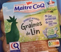 Poulet nourri aux graines de lin