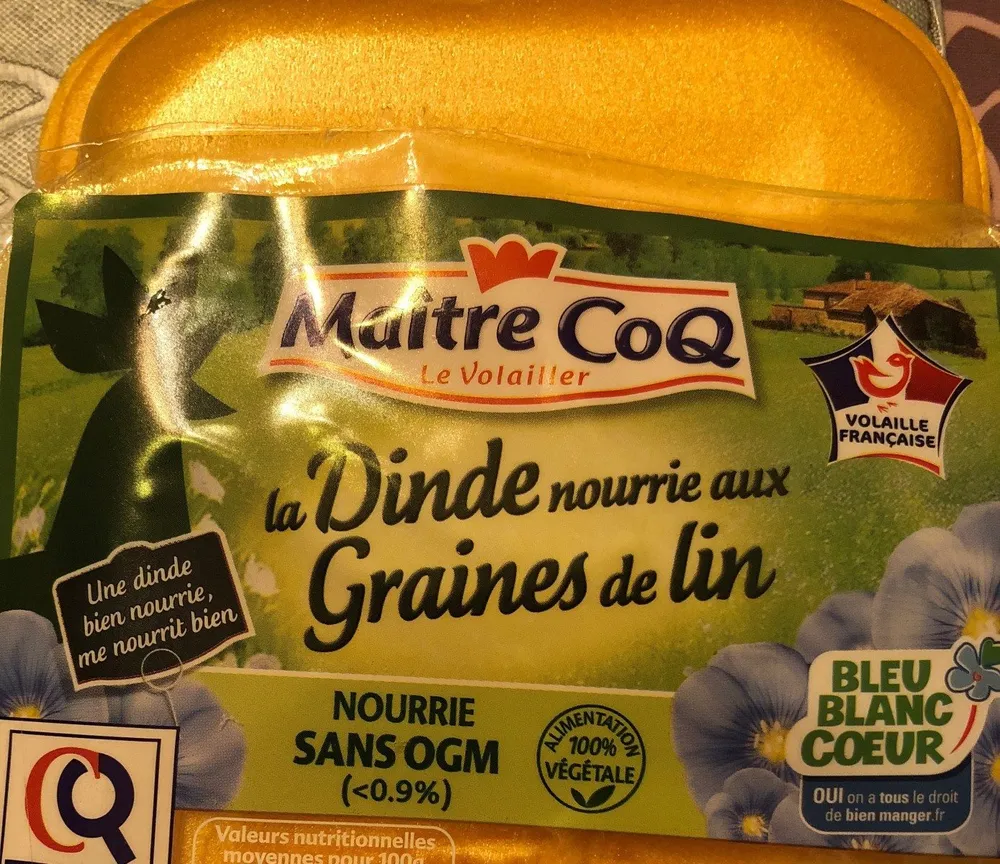 Dinde nourrie aux graines de lin