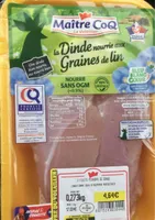 La dinde nourrie aux graines de lin