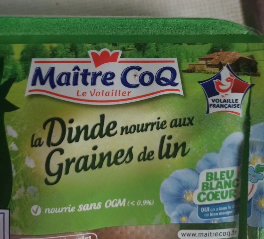 Dinde nourrie aux graines de lin
