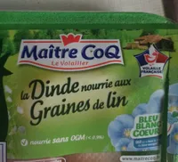 Dinde nourrie aux graines de lin