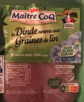 Dinde nourrie aux graines de lin