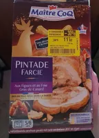 Pintade farcie aux figues et au foie gras de canard