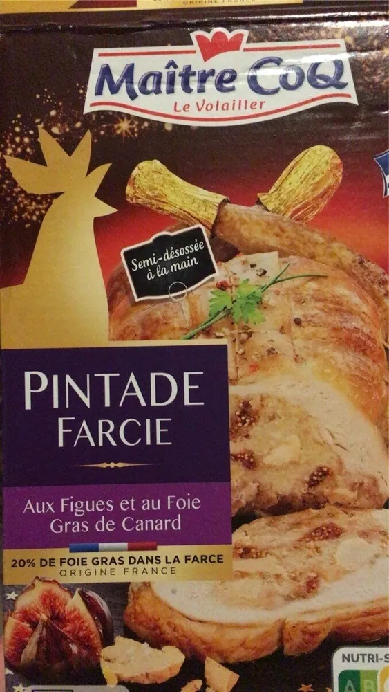 Pintade semi-désossée farcie