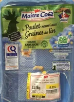 Poulet nourri aux graines de lin