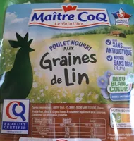 Aiguillettes de poulet nourri aux graines de lin