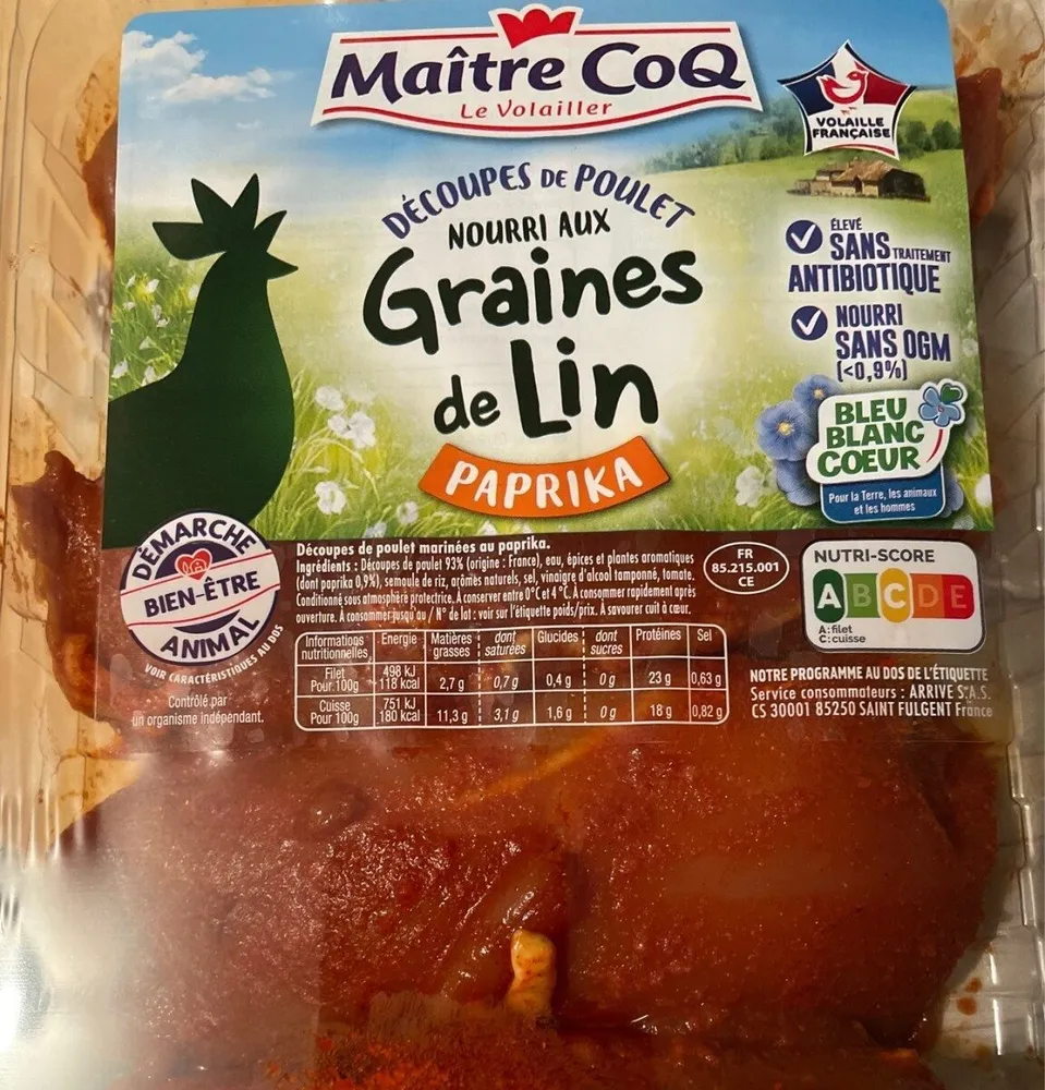 Filet de poulet Paprika