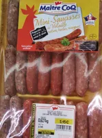 Mini saucisses de volaille