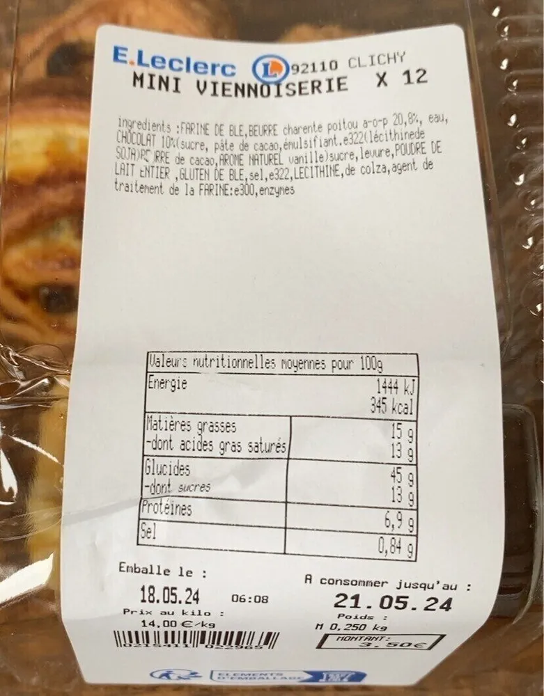 Mini viennoiserie