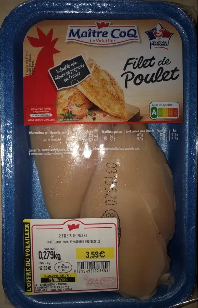 filet de poulet