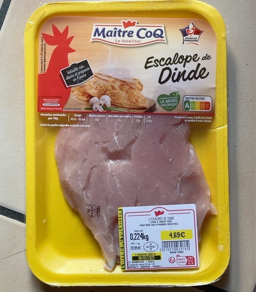 Escalope de dinde