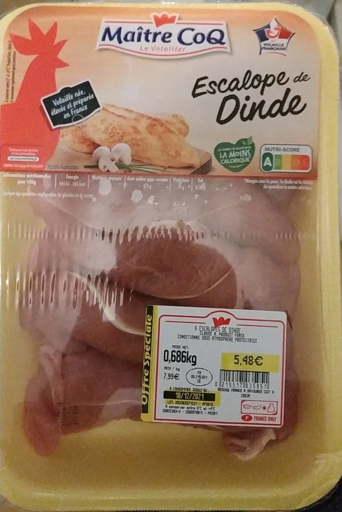 Escalope de dinde