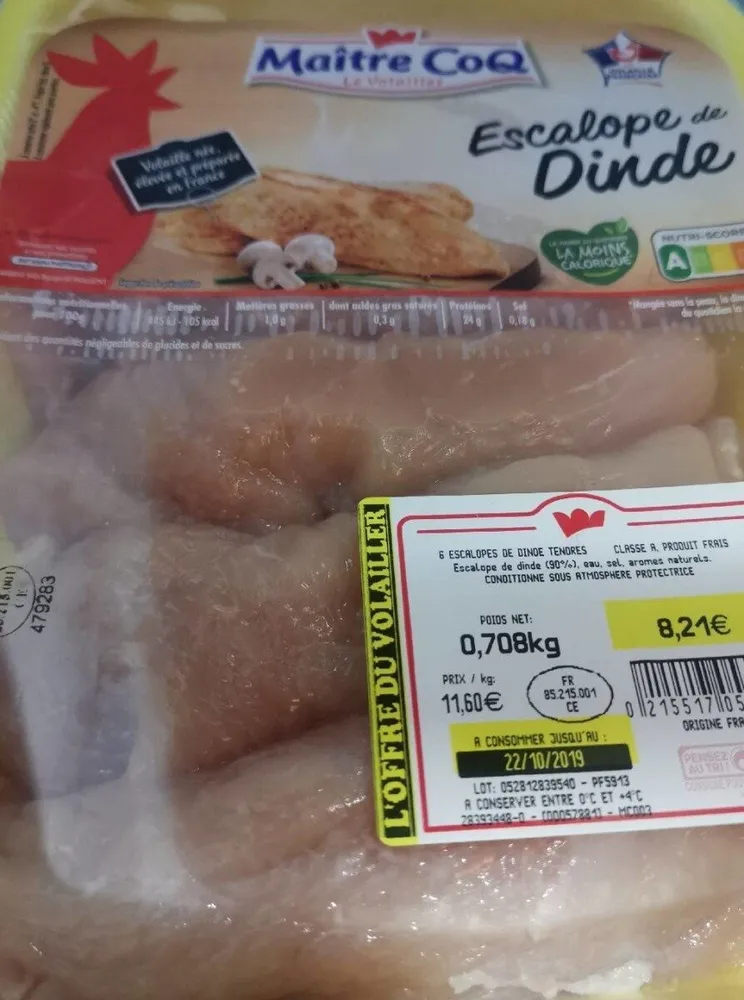 Escalope de dinde