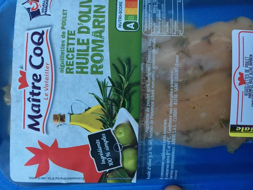 Aiguillettes de poulet
