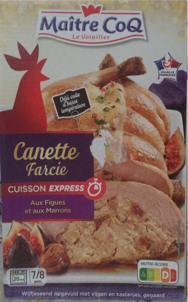 Canette farcie aux figues et aux marrons cuisson express