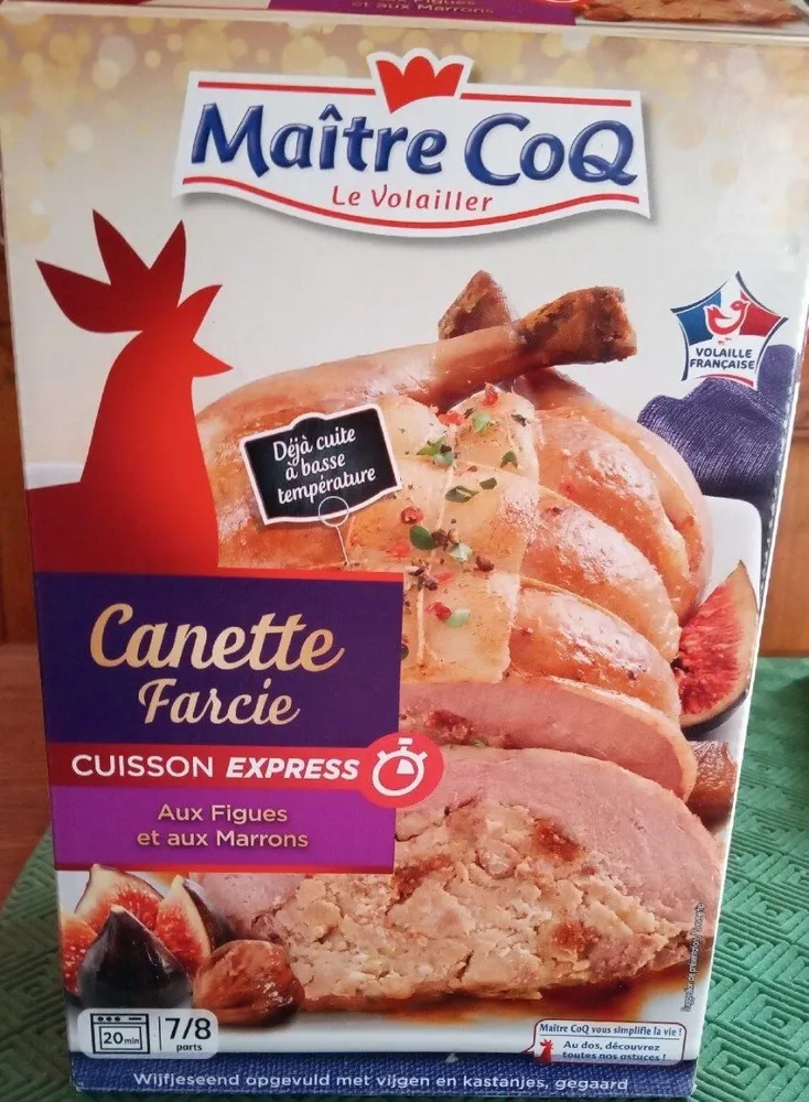 Canette farcie aux figues et aux marrons