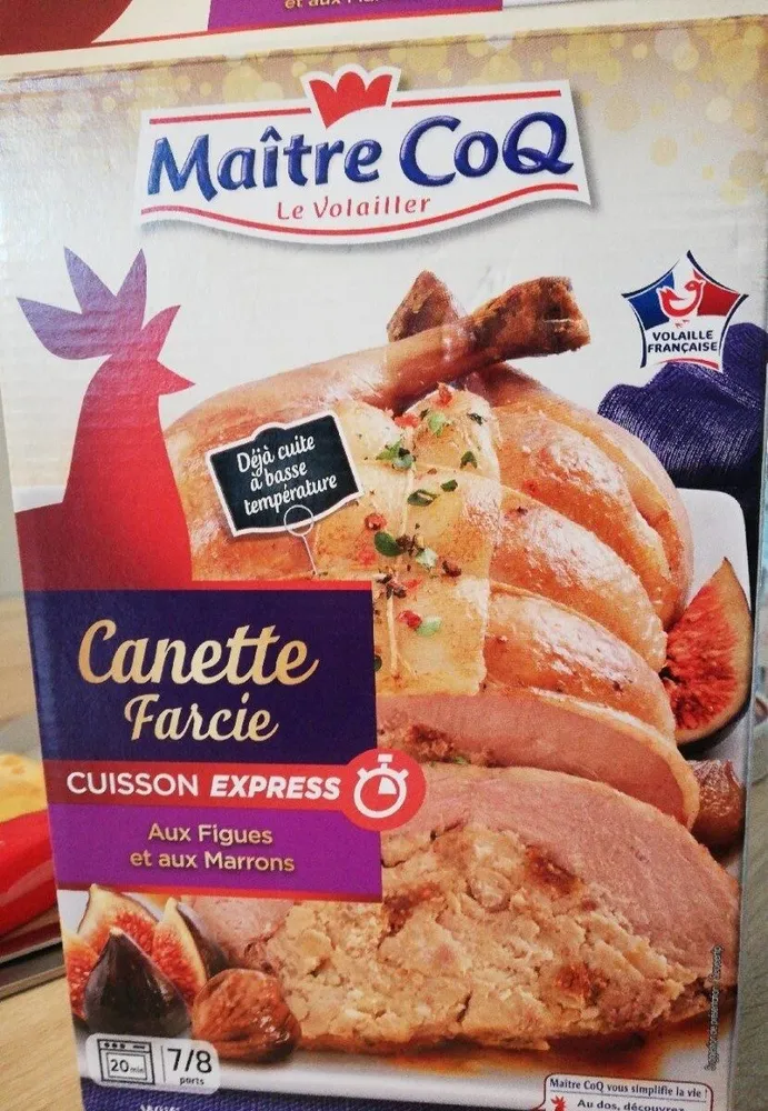 Canette farcie aux figues et marrons