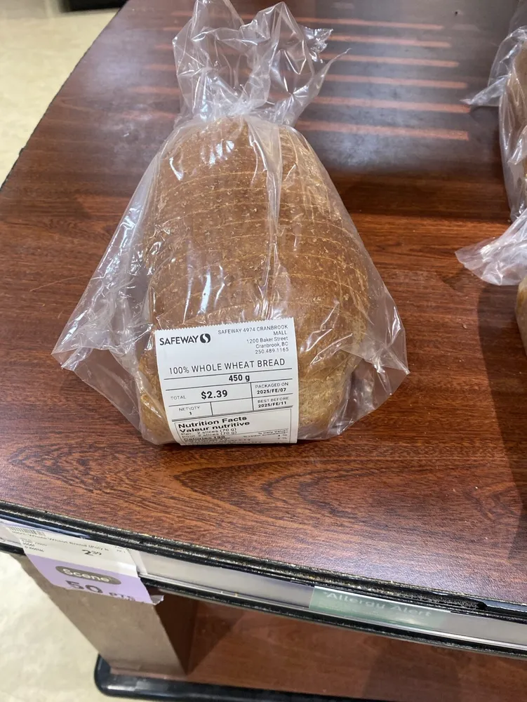 100% whole Wheat bread