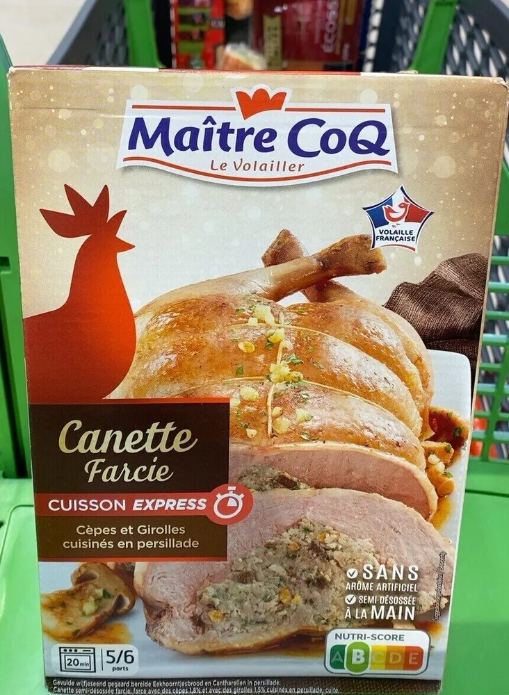 Canette farcie Cèpes et Girolles cuisinés en persillade