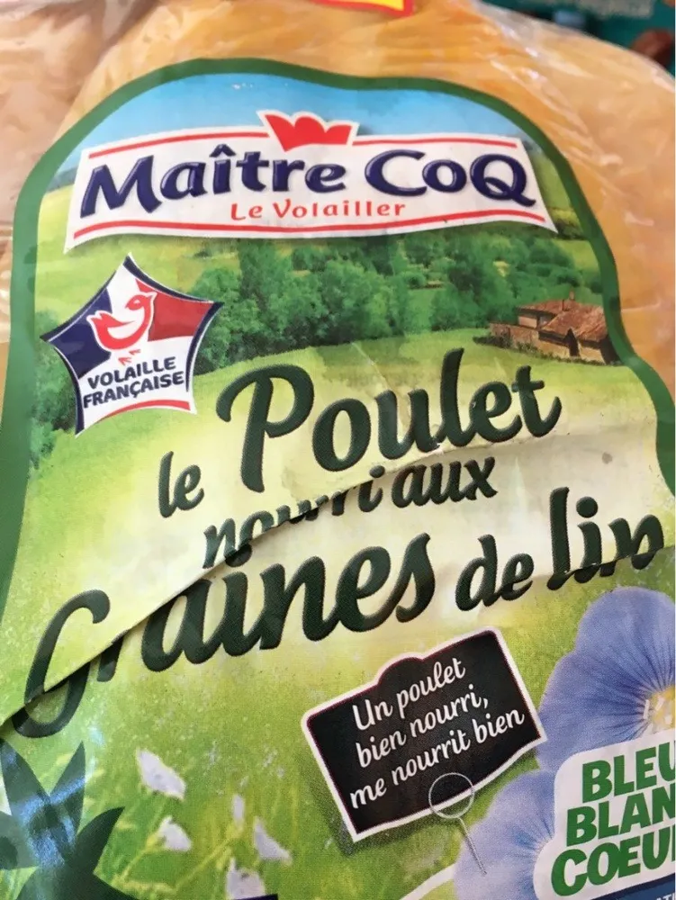 Poulet nourri aux graines de lin