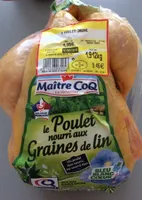 Le poulet nourri aux graines de lin