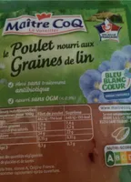 Poulet nourri aix graines de lin