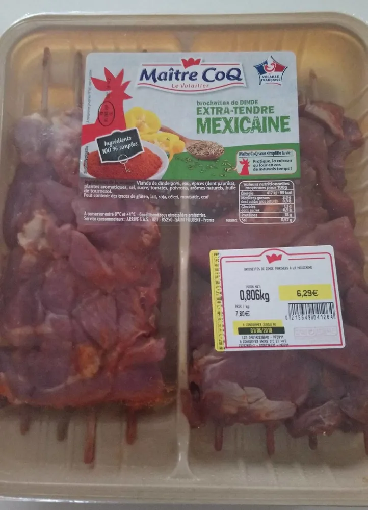 Brochettes de dinde Mexicaine