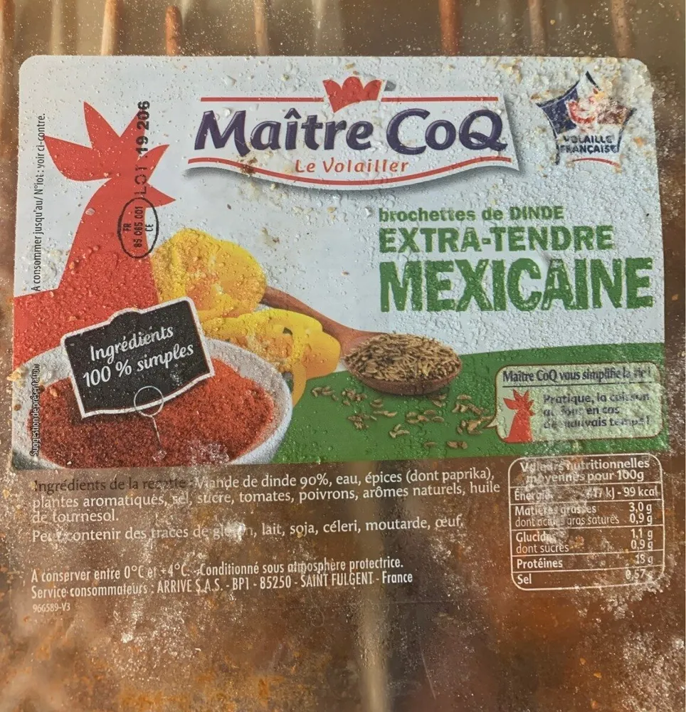 Brochette dinde mexicaine