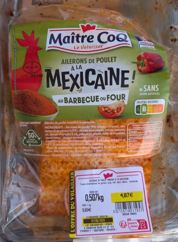 Ailerons de poulet à la mexicaine