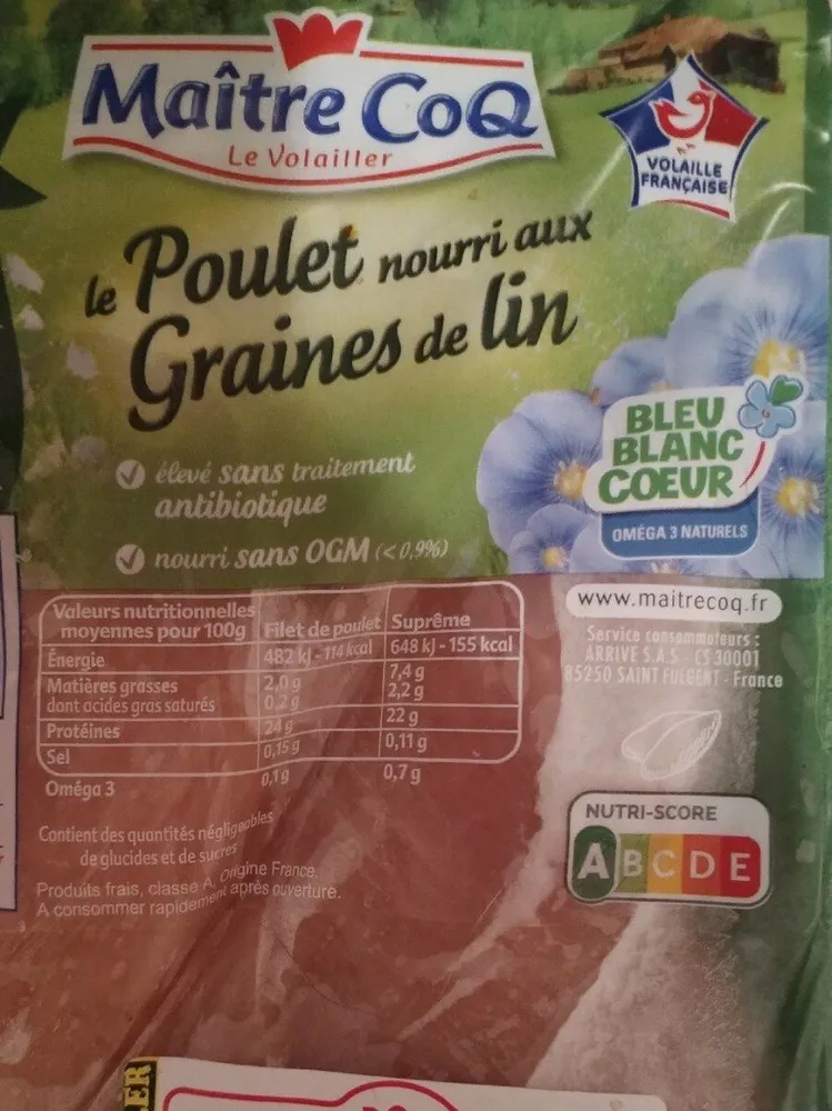 2 Filets de poulet blancs