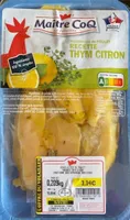 Aiguillettes de Poulet recette thym citron
