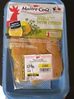 Aiguillettes de poulet thym citron