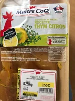Aiguillettes de poulet thym citron