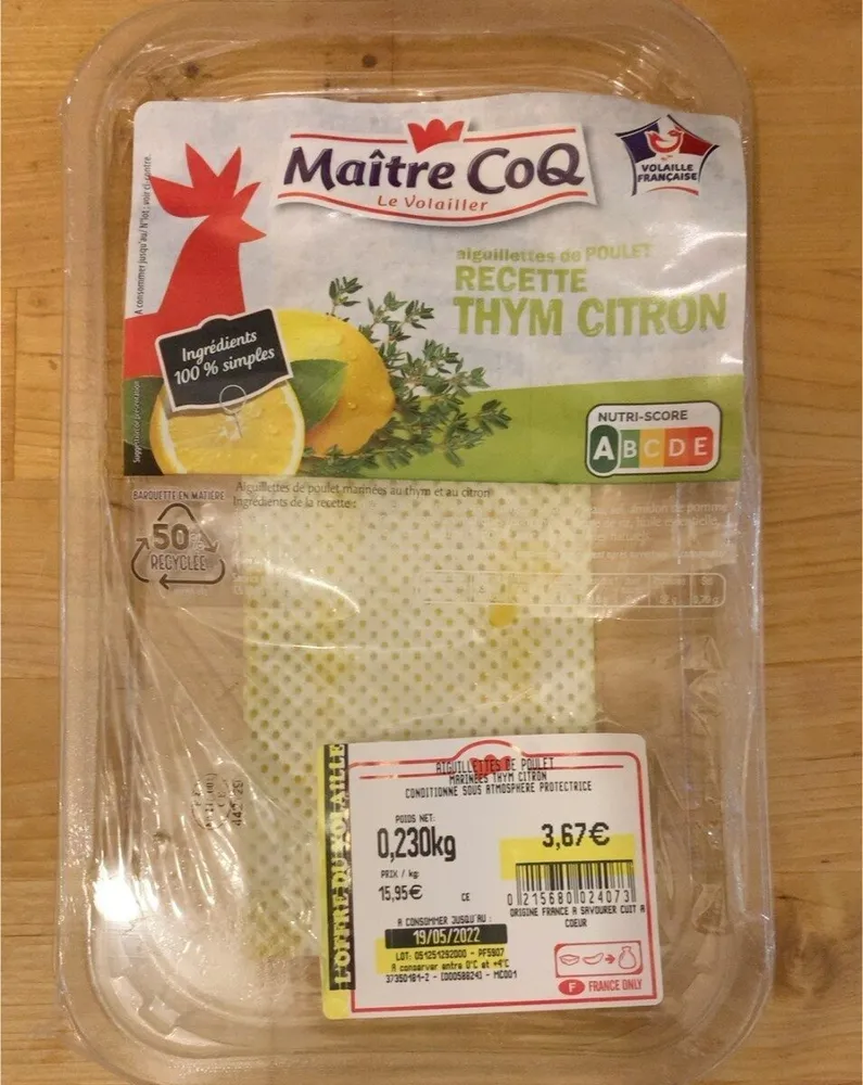 Aiguillette de poulet